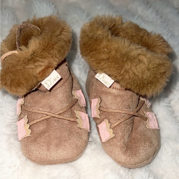 Authentic Christian Dior, baby newborn booties. - Picture 2 of 3